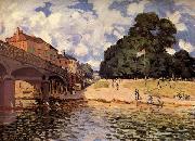 Alfred Sisley Bridge at Hampton Court Sweden oil painting artist
